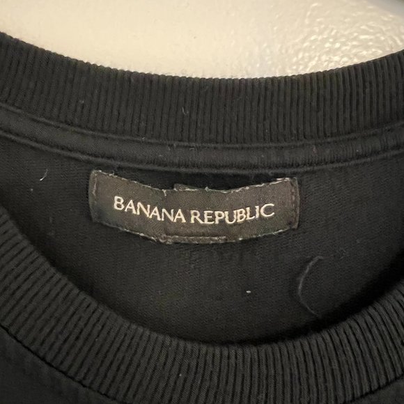 Banana Republic Side Slit Midi Dress, Black, Small - Picture 6 of 8